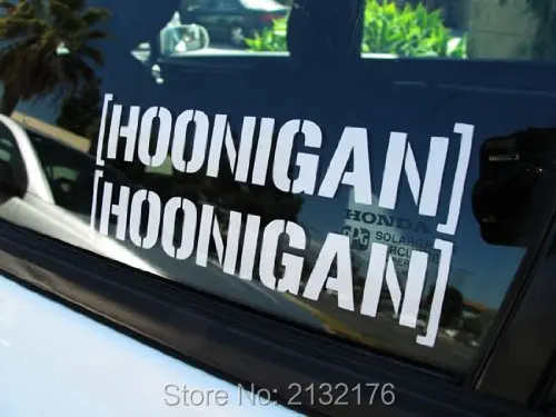 2 шт ijdmtoy Прохладный JDM Fiesta Hoonigan Кен Блок ненавистник автомобиля высечки наклейка