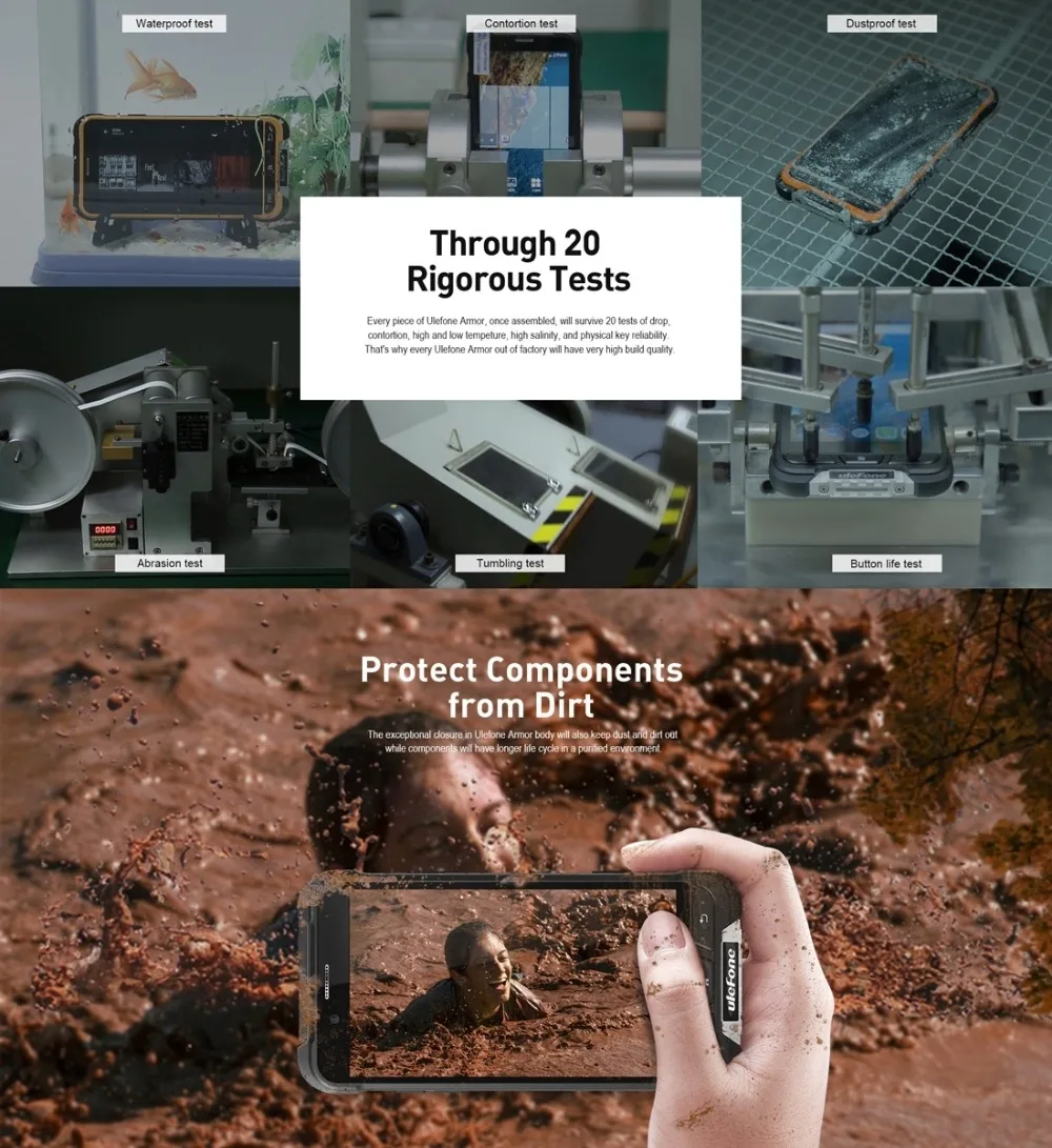 Ulefone армированный водонепроницаемый прочный смартфон MTK6753 Восьмиядерный Android 6,0 мобильный телефон 4,7 дюймов 3G ram 32G rom IP68 OTG