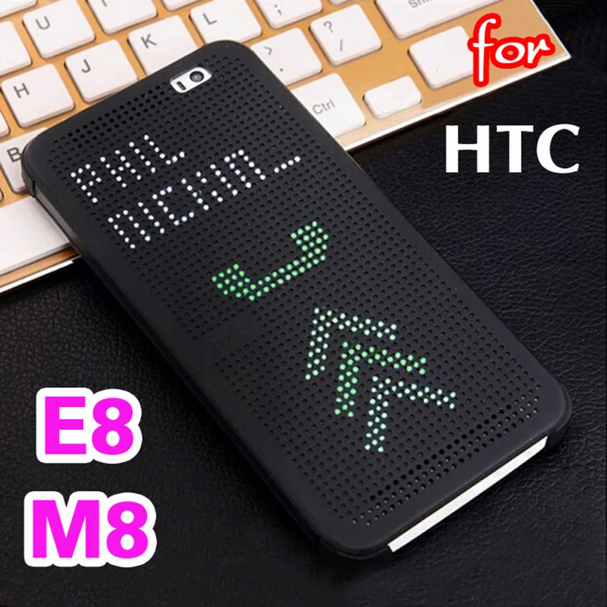 Умный чехол в горошек силиконовый для HTC One M8 M8s E8 E M 8 S OneM8 HTCM8 HTCE8 флип телефона