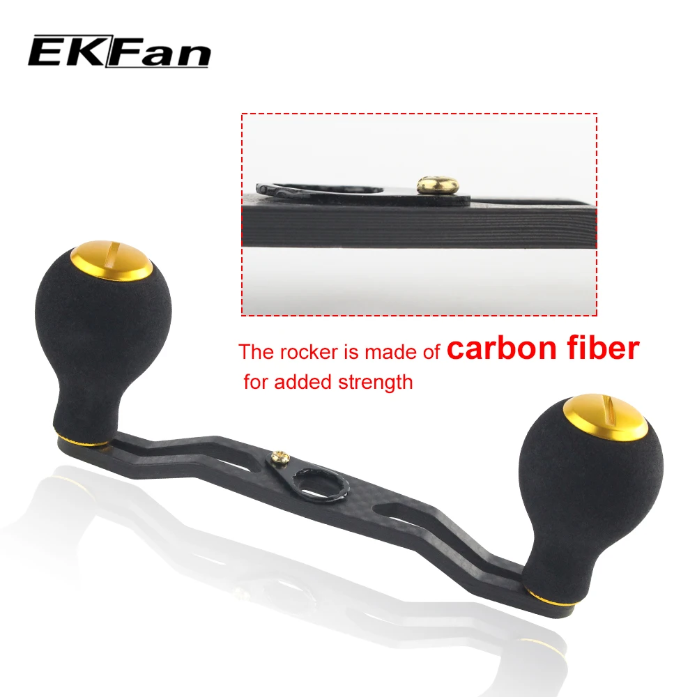 Рыболовная катушка EKFan 8*5 мм с черной ручкой из ЭВА 121 углеродное волокно ручка для