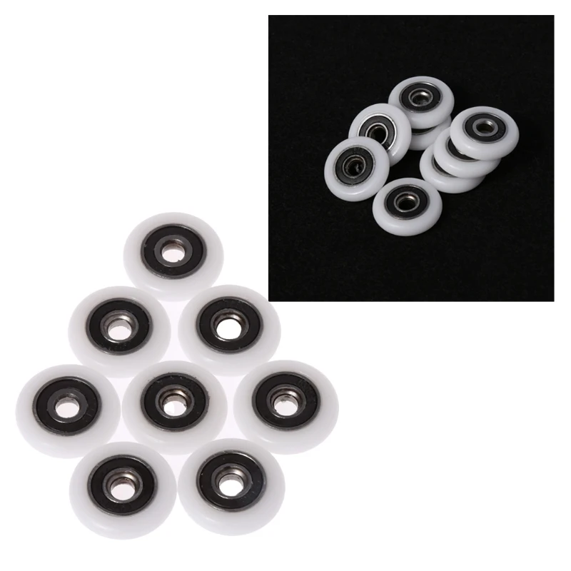 8 шт. ролики для душевой двери колеса бегунок шкивы запасные части 23 мм/25 диаметр