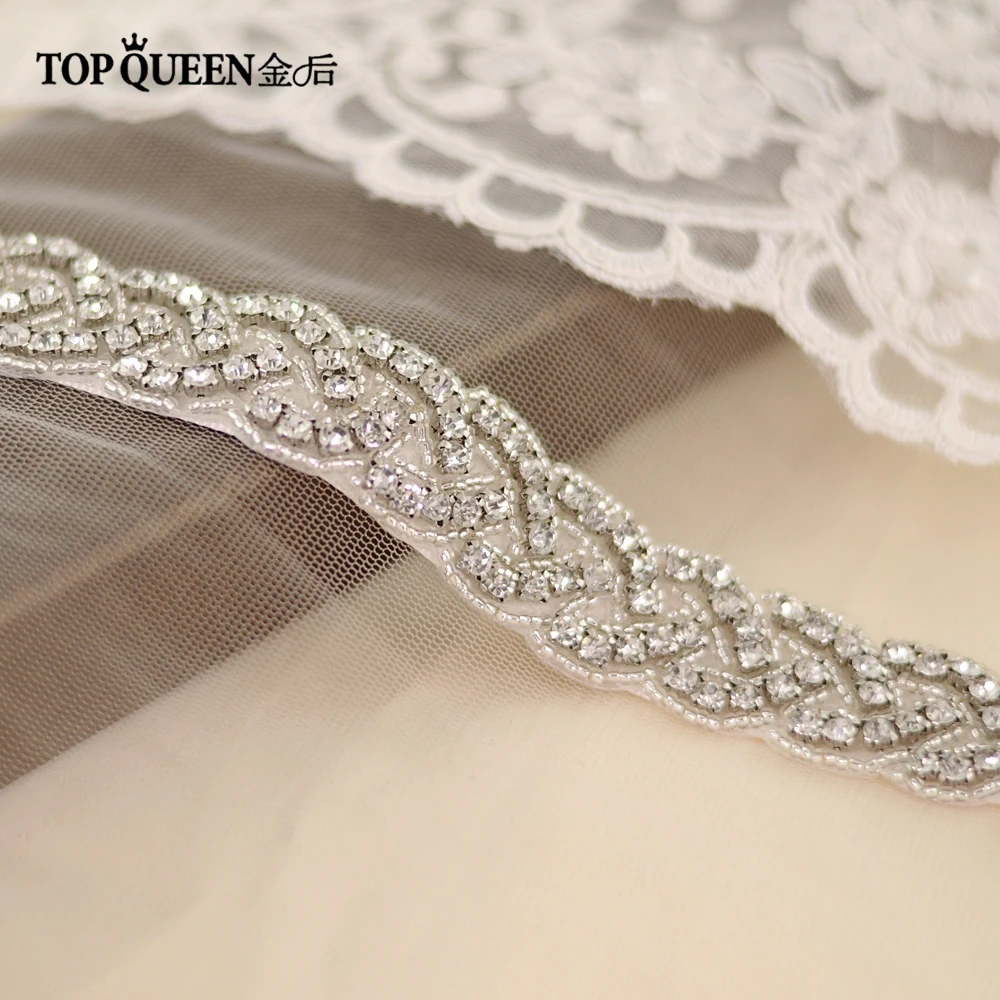 TOPQUEEN S216 Стразы вечернее платье платья аксессуары свадебный пояс пояса, пояс невесты свадебные ленты Пояски