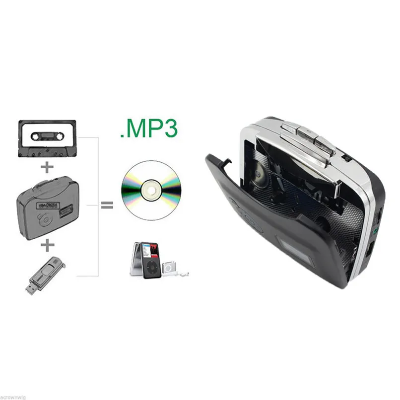 Ezcap USB MP3 кассета захват walkman поворотный проигрыватель рекордер конвертер аудио