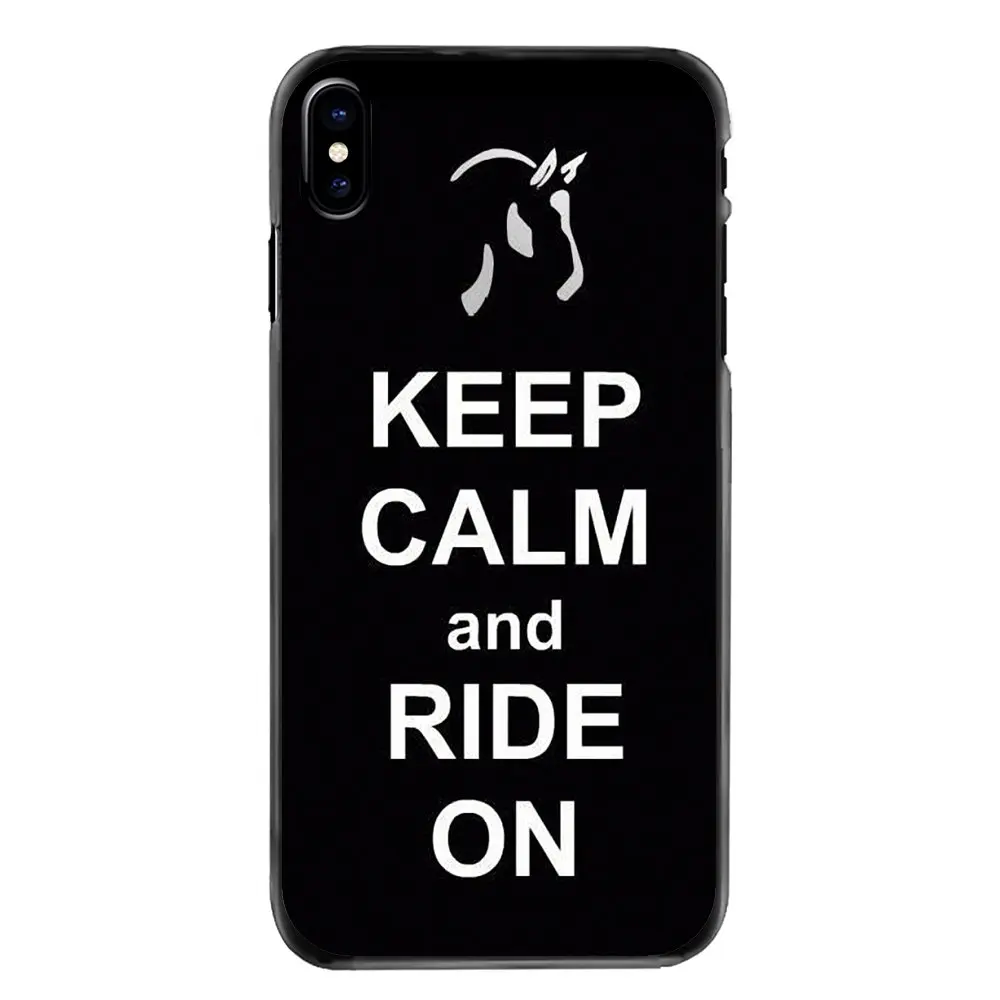 С надписью Keep Calm and верхом на лошади пони плакат для samsung Galaxy Note 2 3 4 5 S2 S3 S4 S5 мини S6 S7