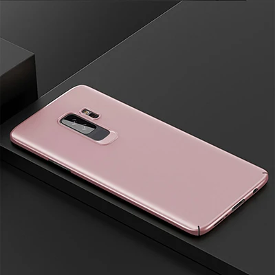 Ультратонкий матовый пластиковый чехол для телефона samsung Galaxy S8, S9 Plus, S7 Edge, чехол на заднюю панель s, чехол для samsung Note 8, 9, S9 - Цвет: Rose gold