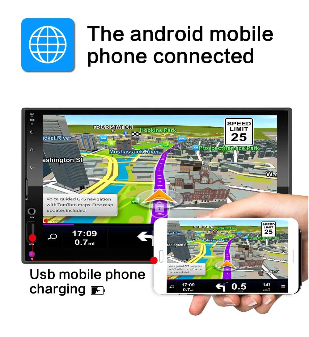 2 DIN автомобильное радио Зеркало Ссылка(для Android телефонов) емкостный экран MP5 Bluetooth USB TF FM камера мультимедиа 2din радио плеер