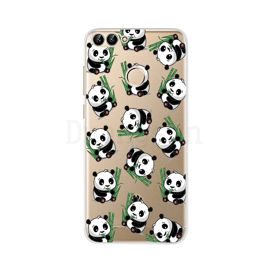 Молочно-Белый Для Fundas huawei P, умный чехол, силиконовый 3D, мягкий, симпатичный, из ТПУ, с рисунком, прозрачный чехол на заднюю панель телефона s для huawei P Smart Plus, чехол FIG-LX1 - Цвет: Молочно-Белый