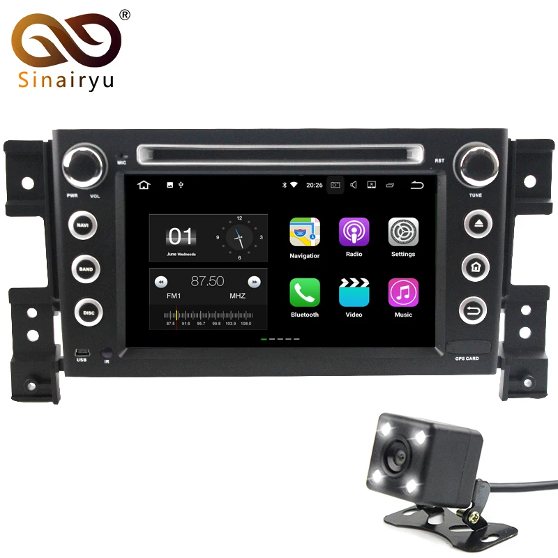 Sinairyu Cortex-A53 Android 7.1 автомобиль DVD GPS Радио для Suzuki Grand Vitara 2005-2011 IPS 4 г Wi-Fi навигации