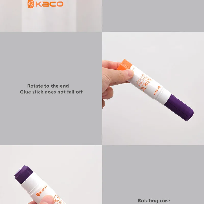 2 шт./лот, Xiaomi Kaco, твердый клей-карандаш, меняющий цвет, клей для студентов, крепкие клеи, стикеры, канцелярские товары, школьные офисные принадлежности