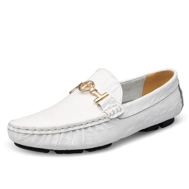 JKPUDUN British Style Mens Driving Shoes Luxury Brand Penny Loafers Designer Boat Men High Quality Black Big Size 38-50 | Обувь