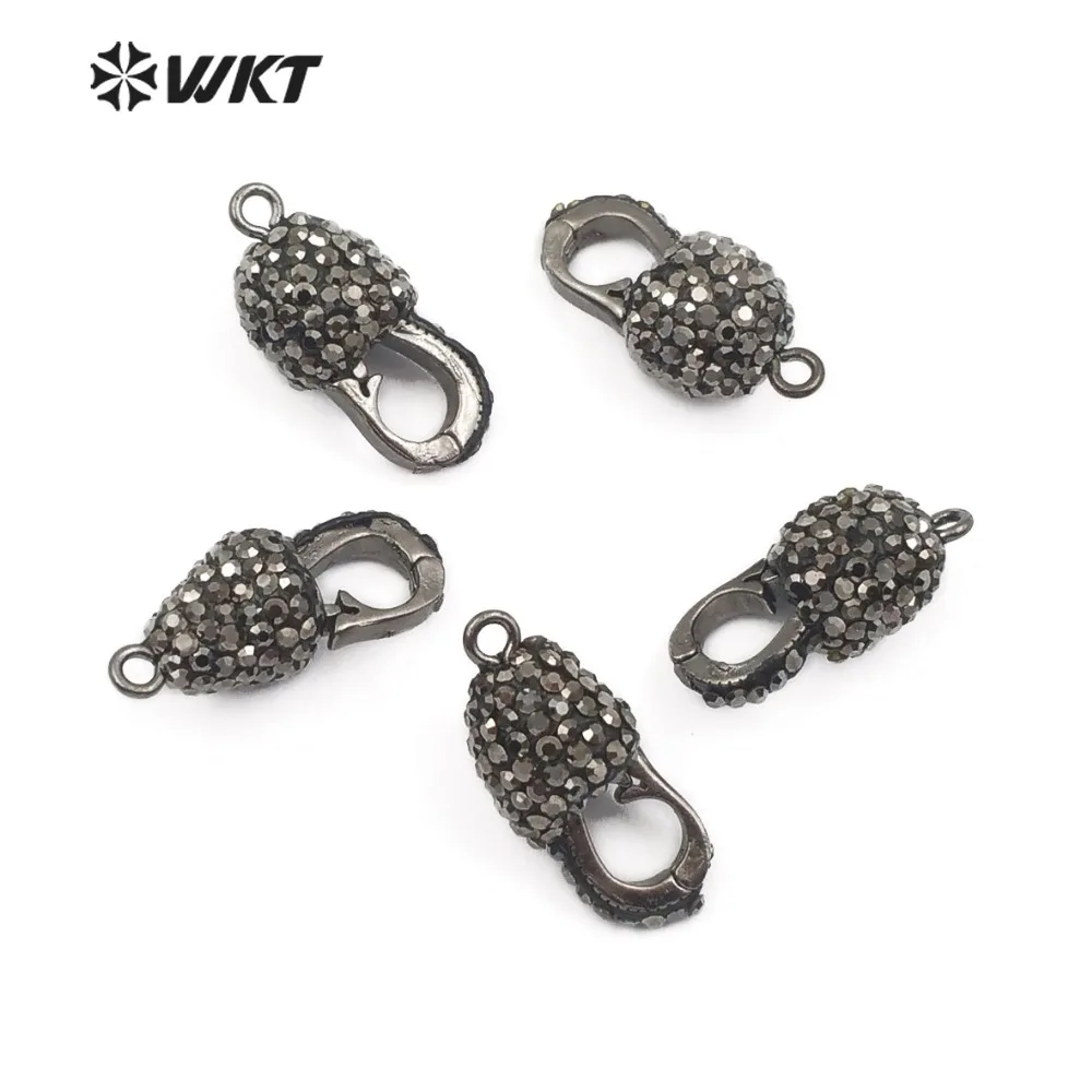 

WKT JF316 Wholesale Fashionable Handwork Clasp Jewelry Accessories With Ancient Silver Rhinestone Pave Fashion Jewelry Making