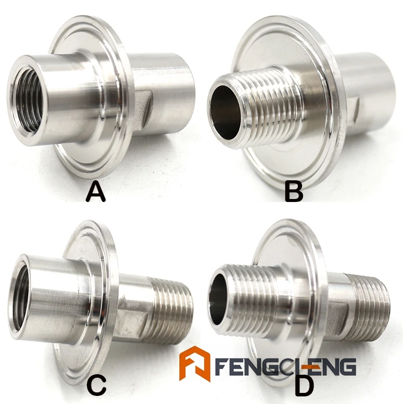 1," Tri Clamp X NPT внутренний и внешний санитарный 304 из нержавеющей пивоваренной арматуры