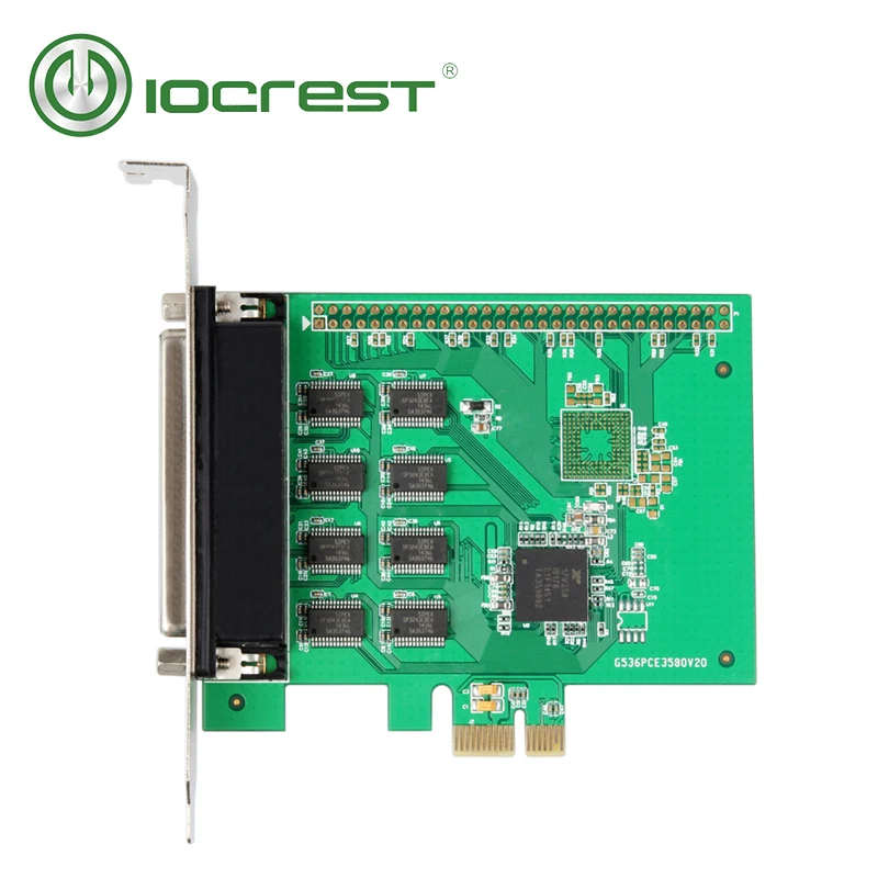 IOCREST XR17V358 чипсет pcie 8 портов последовательная карта PCI-Express плата контроллера с вентилятором