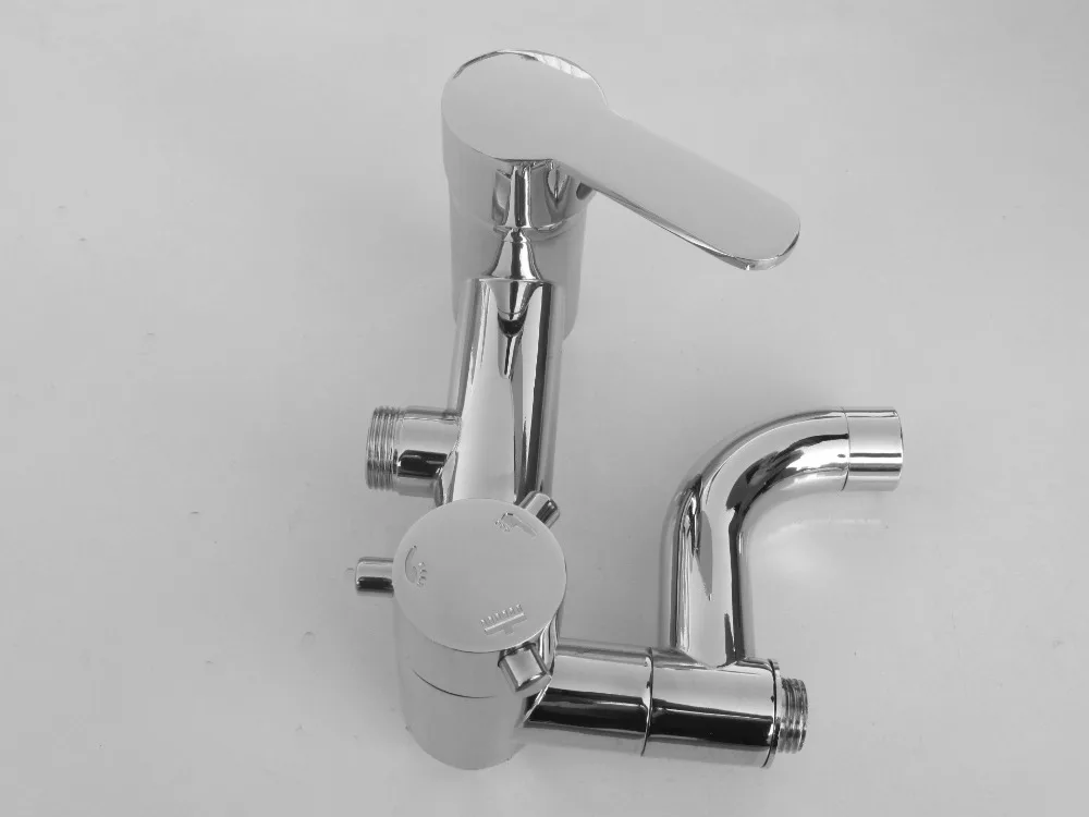 Бесплатная доставка хит продаж 2015 полированный хромированный смеситель для душа