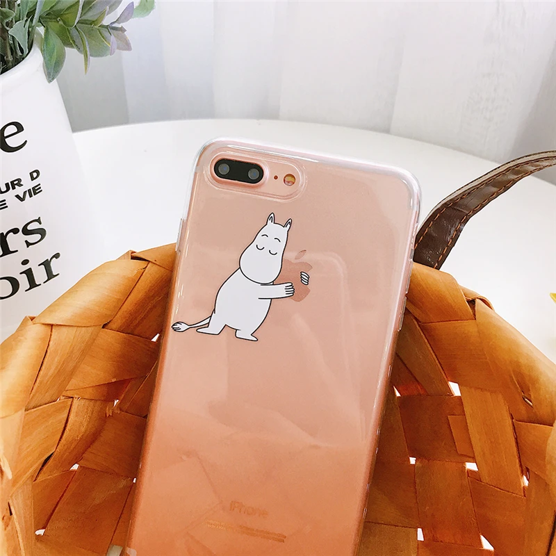WTSZKL мультфильм Moomin XR мобильный телефон чехол для iphone X Xs Max маленький свежий