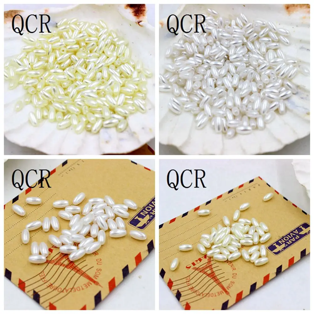 Бусины с имитацией жемчуга 4 х8 мм 300 шт./лот|imitation pearl beads|for diypearl beads |