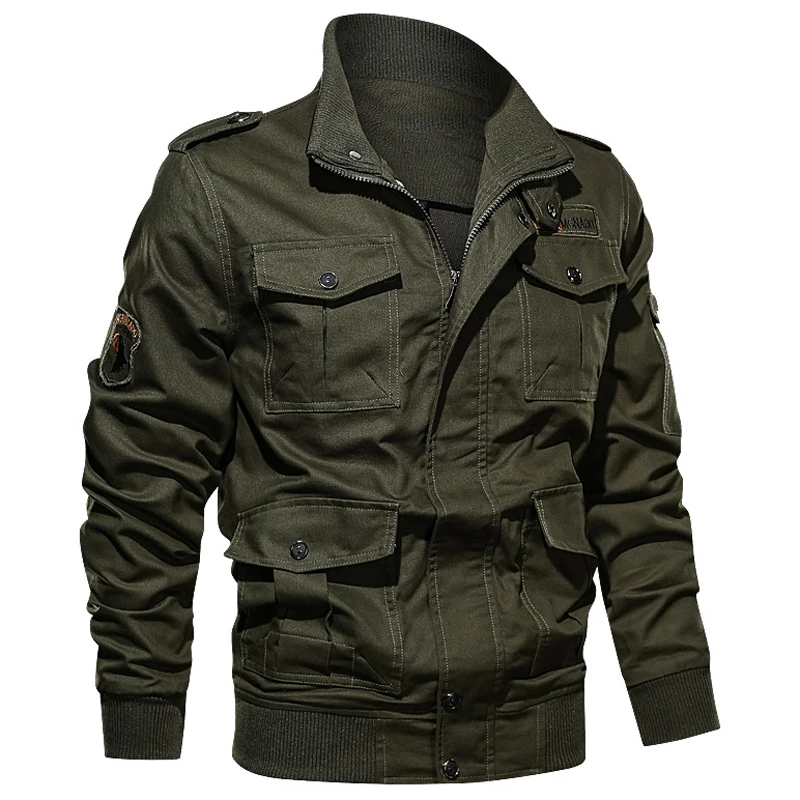 

Air Force Bomber Jacket Coat 6XL Plus Size Air Force Male Motorcycle Coats Poilt Men Jacket Overcoats Spring Streetwear A619