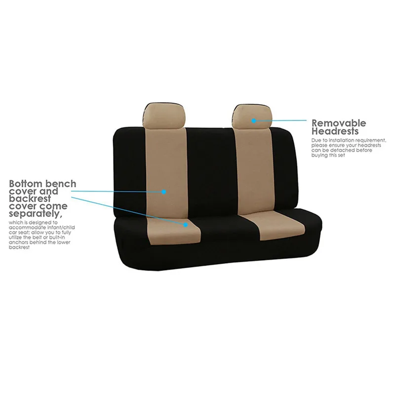 Комплект из 9 предметов чехлы для передних и задних сидений автомобиля