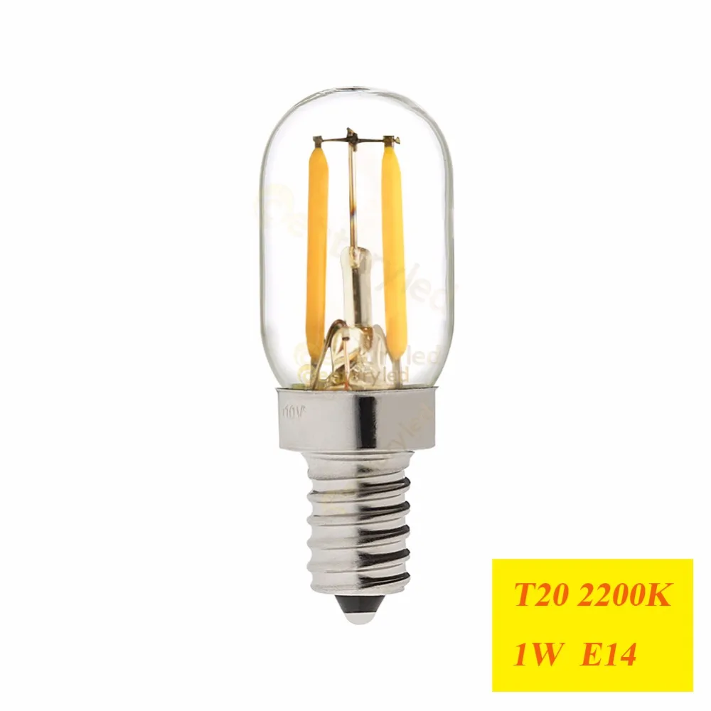 Светодиодная лампочка с нитью накаливания Grensk T20 G9 LED 1 Вт 2 E12 E14 110 В 220 в теплый 2200K