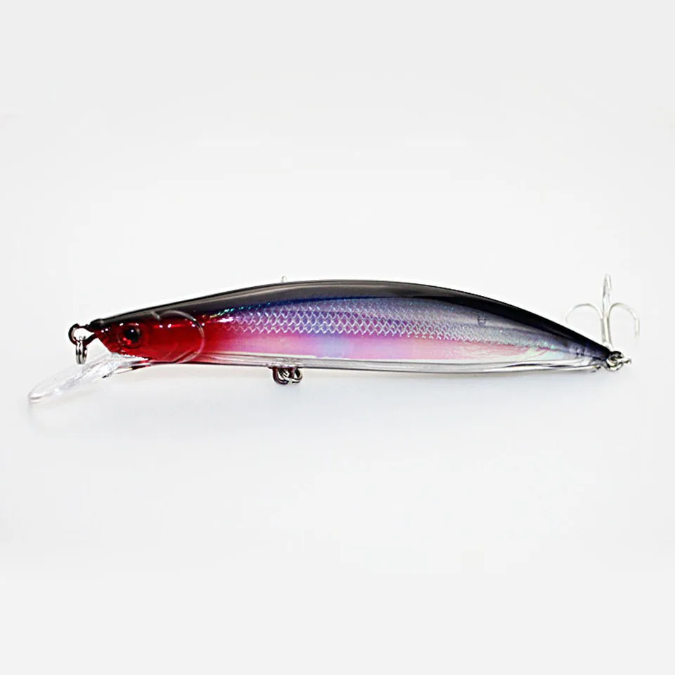 GoByGo 1 шт. Minnow приманки для ловли рыбы 14 см 22 г 2 # крючки станок и Рыба гольян