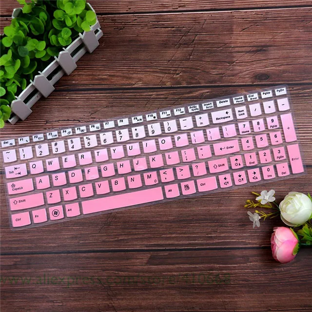 Gradualpink 15,6 17,3 силиконовая защитная накладка для клавиатуры кожного покрова для lenovo Y70-70 300-17 Y50C B70-80 B71-80 V2000 V4000 Y50C G50-70 Z50 N50 - Цвет: Gradualpink