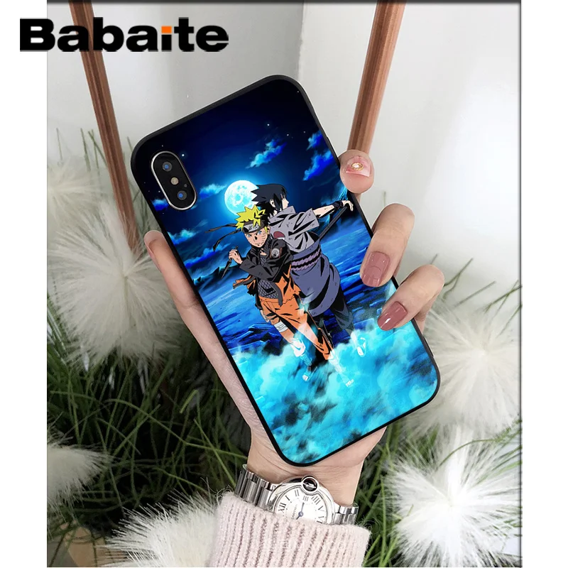 Babaite Аниме Наруто Саске мягкий чехол для телефона из ТПУ чехол для iPhone 7 6 6S 8 Plus 5 5S SE XR X XS MAX Coque Shell - Цвет: A3