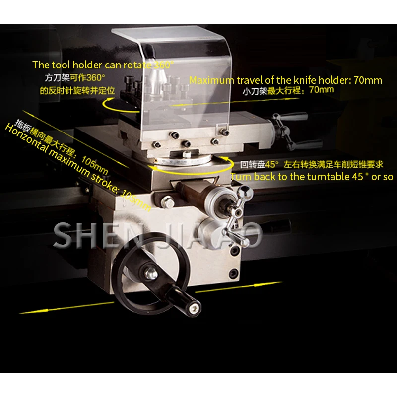 CT2050 Small High Precision Household Lathe Machine Desktop Multifunction Instrument Metal Laboratory 220V | Инструменты
