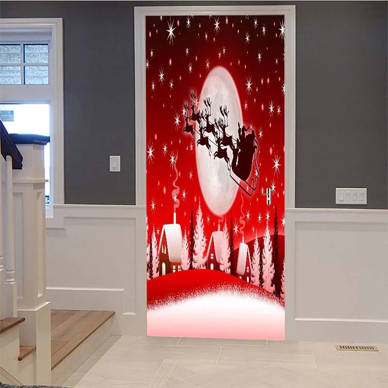 Door Stickers Прямая поставка 3D английские буквы наклейка на дверь для гостиной спальни DIY ПВХ самоклеющиеся обои водонепроницаемый Фреска Наклейка - Цвет: Door Stickers