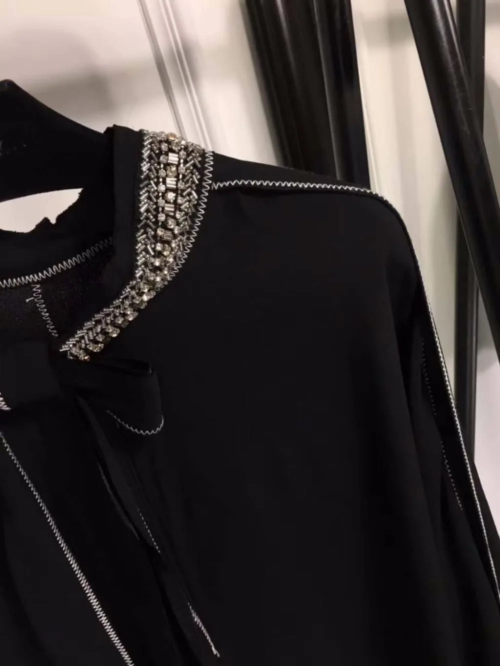 Blusas mujer de moda, черный темпераментный Топ, женский тонкий корейский Свободный модный костюм, элегантная офисная блуза с длинным рукавом
