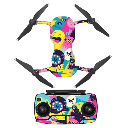 DJI Mavic Air Skin Наклейка виниловая наклейка набор пульта дистанционного управления батарея обертывание тела Водонепроницаемая Наклейка ПВХ - Цвет: YSDJA0054