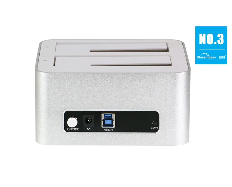 Алюминиевый двойной отсек sata usb 3,0 sata hdd корпус 2,5 3,5 HDD док-станция для 6 ТБ жесткий диск hdd Дубликатор с hdd клон