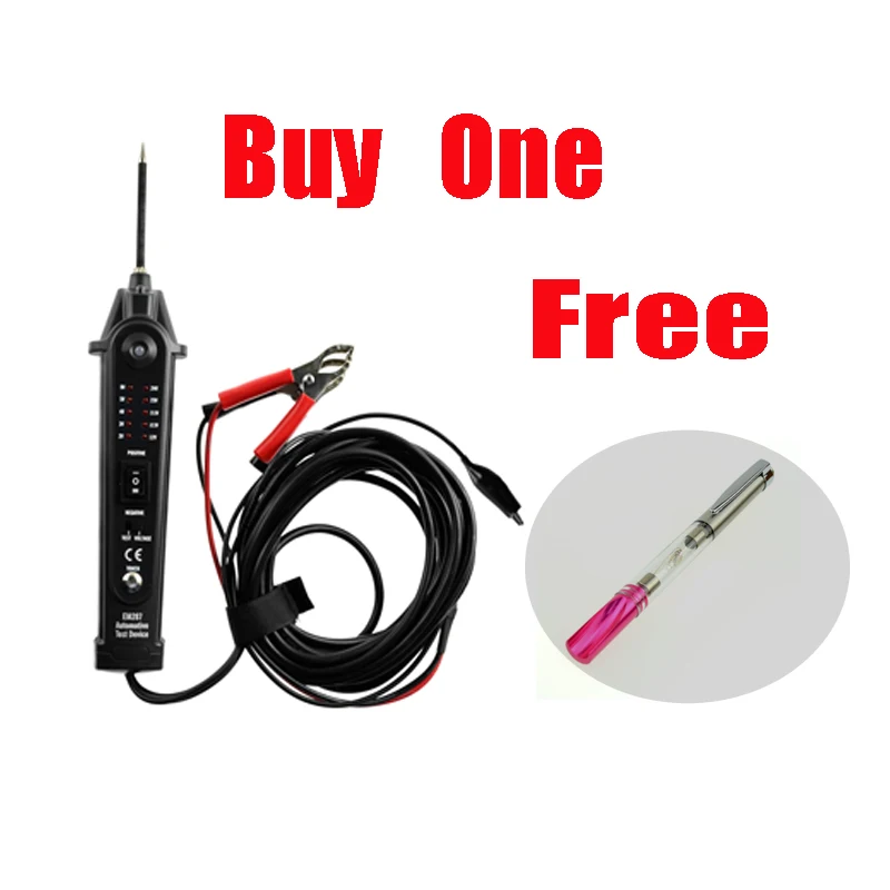 Тестер автомобильной цепи инструмент для диагностики электрической системы, Свеча зажигания для автомобиля, индикатор зажигания All-sun EM287 + GK500