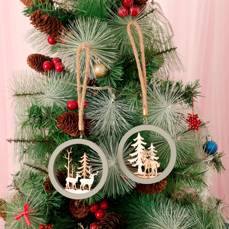 Cevent Xmas Wodden DIY ремесло Рождественская елка украшения деревянная Подвеска подвесные украшения Рождественский Декор для дома НОВОГОДНИЕ принадлежности