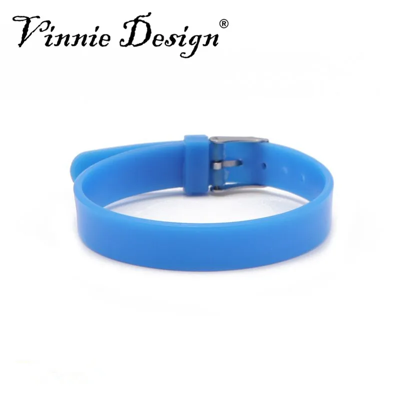 Модный силиконовый браслет Vinnie Design 10 мм резиновые браслеты из силикагеля