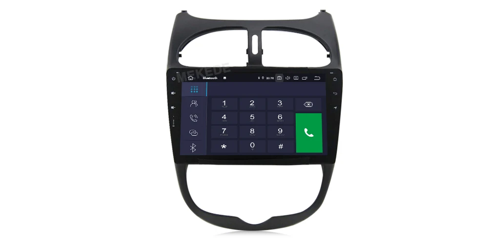 MEKEDE HD 1024X600 1 din 9 дюймов 4 ядра Android 9,0 автомобильный dvd-плеер для peugeot 206 авто gps навигация радио мультимедиа BT wifi