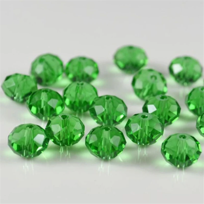 50 шт. бусины разделители для браслетов|bead spacers|faceted rondelleglass crystal beads |