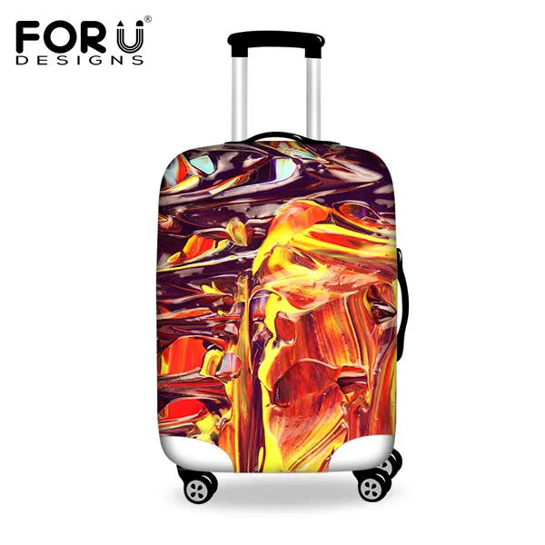 FORUDESIGNS 3D Граффити Защитная крышка для чемодана Водонепроницаемый туристический багажный чехол костюм для 18-30 дюймов Чехол Эластичный чехол для чемодана - Цвет: HB0033M