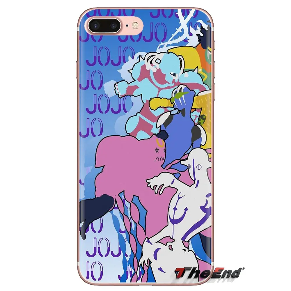 Transparent TPU Cover Bag Bizarre Adventure JoJo Anime For Samsung Galaxy S3 S4 S5 Mini S6 S7 Edge S8 S9 S10 Plus Note 3 4 5 8 9 |