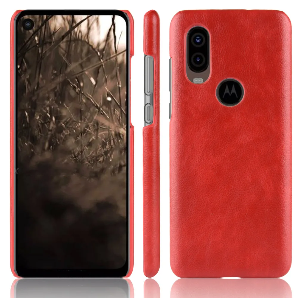 Роскошный кожаный чехол личи для MOTO Motorola P40 P30 Note G7 G6 Plus Z4 Z3 Play E5 ONE Power Жесткий Чехол