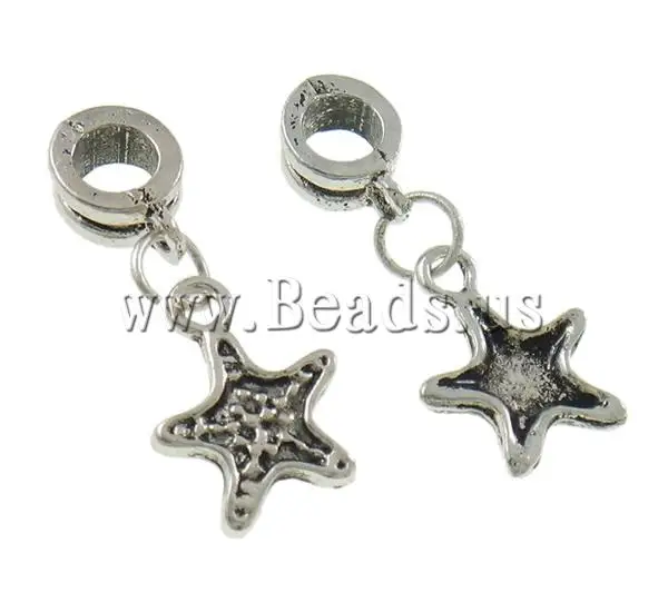 Free shipping!!!European Style Zinc Alloy Pendants Exquisite Star antique silver color plated nickel lead &amp cadmium free | Украшения и