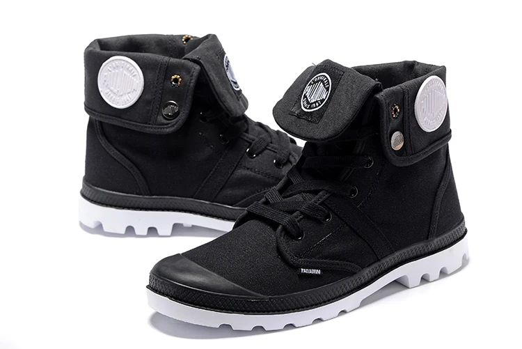 PALLADIUM Pallabrouse Black And White Sneakers Men High-top Military Ankle Boots Comfortable Casual Shoes Size 39-45 |