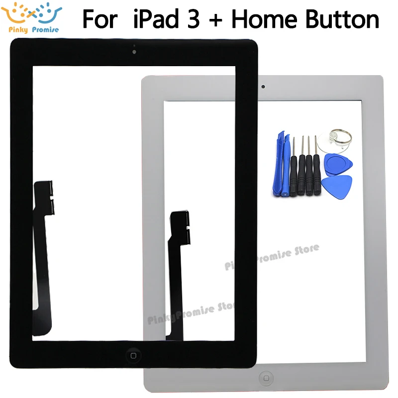 Сенсорный экран планшета для iPad 3 iPad3 A1416 A1430 A1403 дигитайзер стеклянная панель 9 7