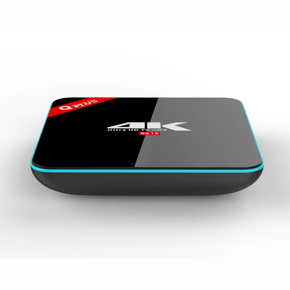 3g/32G Q Plus Amlogic S912 Android 6 0 ТВ коробка Octa Core Dual WiFi Q-PLUS Смарт Декодер каналов кабельного