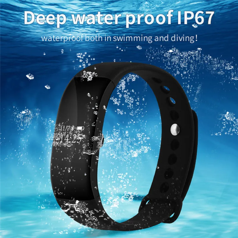Смарт браслет V66 + улучшенная версия Bluetooth пульсометр водонепроницаемый