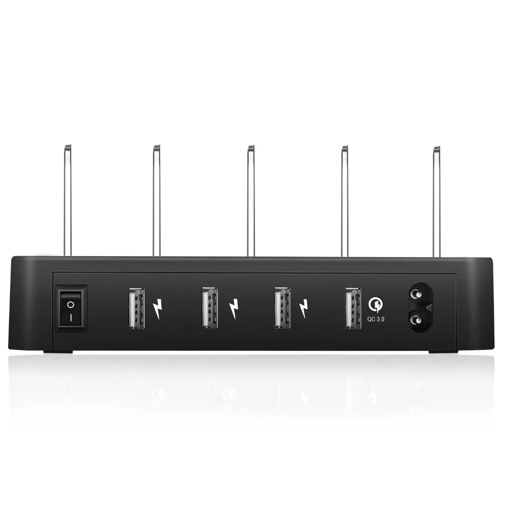 Быстрое зарядное устройство для Iphone Samsung Qc 3 0 зарядная док станция с 4 Usb портами