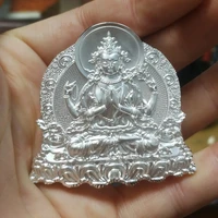 990 sterling silver pendant four arms guanyin silver jewelry free shipping