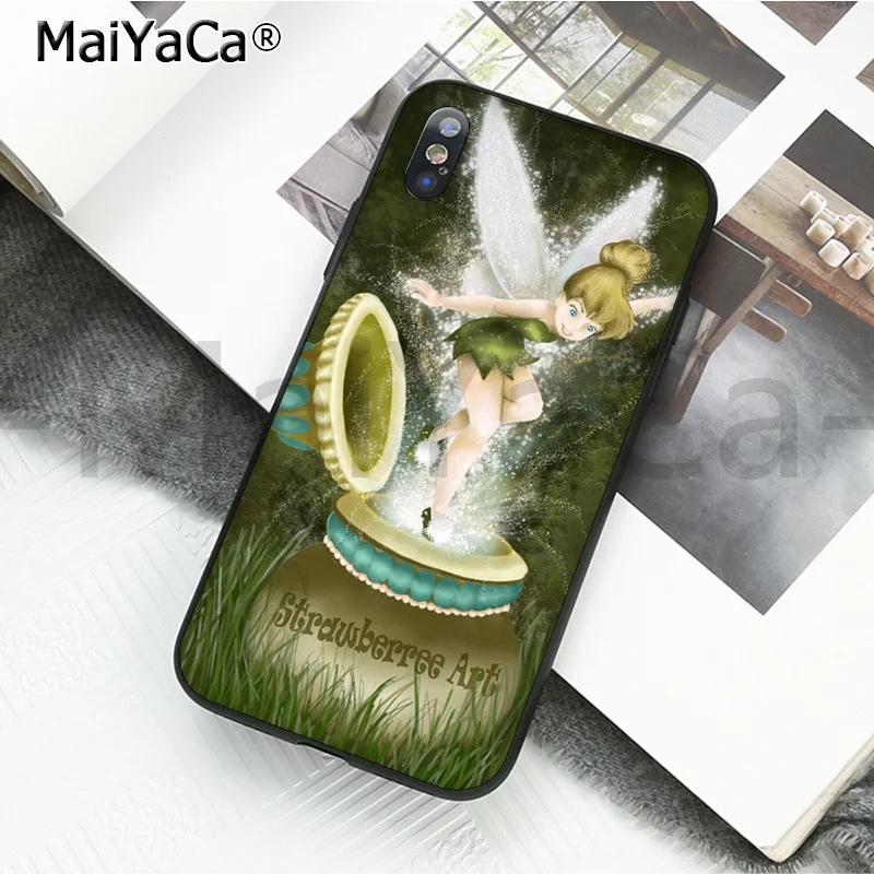 A6 MaiYaCa Забавный чехол для телефона, чехол Питер Пэн, Венди, Тинкербелл, Динь-Динь, для Apple iphone 11 pro 8 7 66S Plus X XS MAX 5S SE XR - Цвет: A6