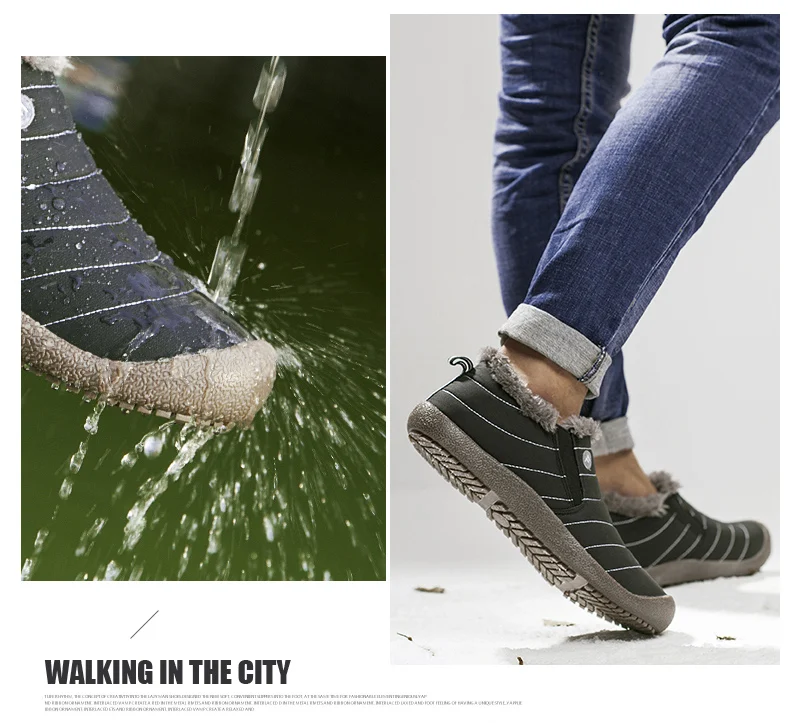 Fotwear/мужские хорошо сделанные зимние ботинки водонепроницаемые Прочная