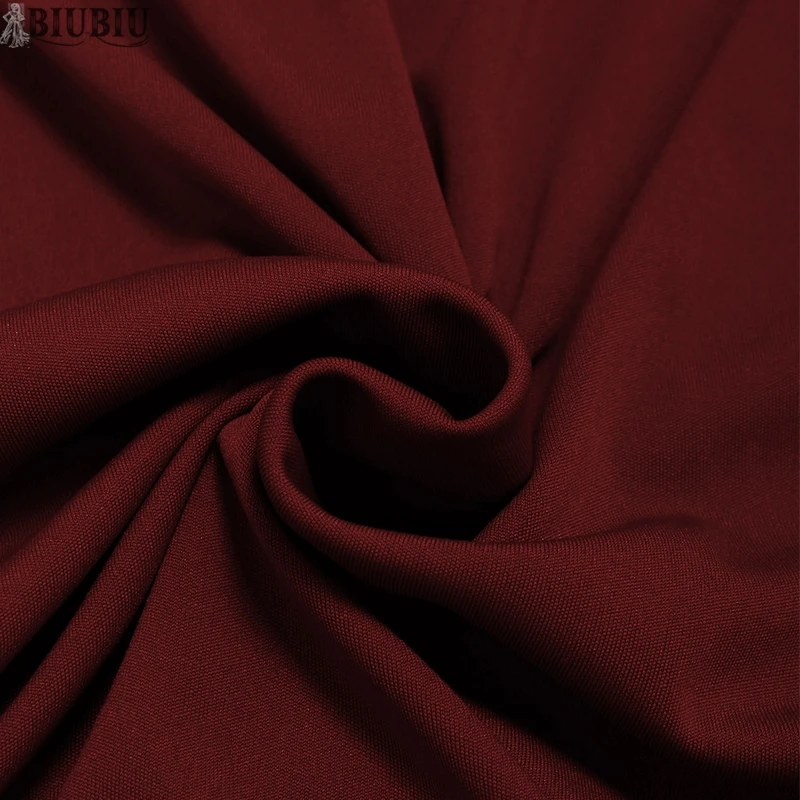 Женское облегающее платье BIUBIU черное белое красное миди с длинным Расклешенным