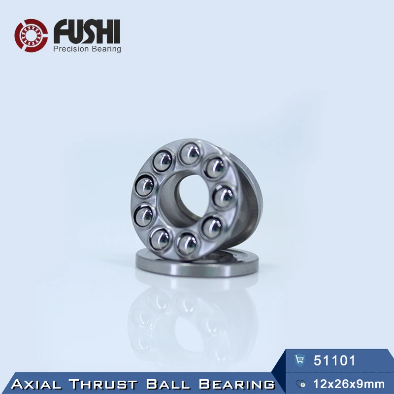 51101 упорный подшипник 12*26*9 мм (8 шт.) ABEC 1 Axial шарикоподшипники 8101|bearing bearing|bearing